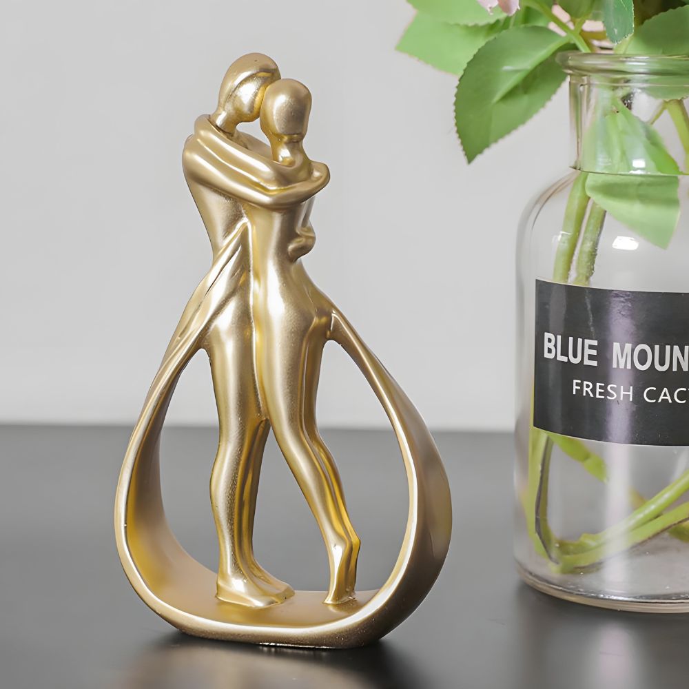 Embrace Resin Couple Sculpture