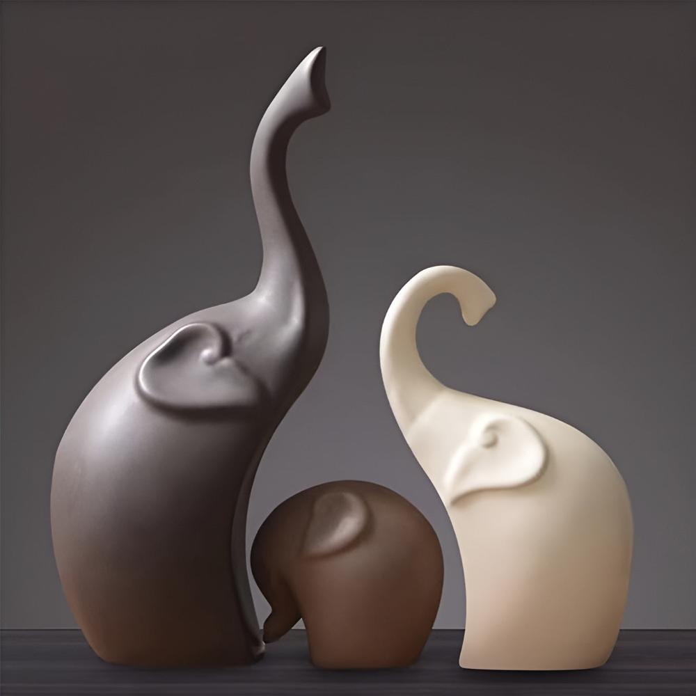 Modern Grace Elephant Sculptures