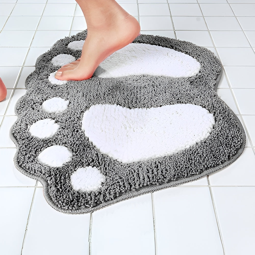 Cute Paw Print Bath Mat