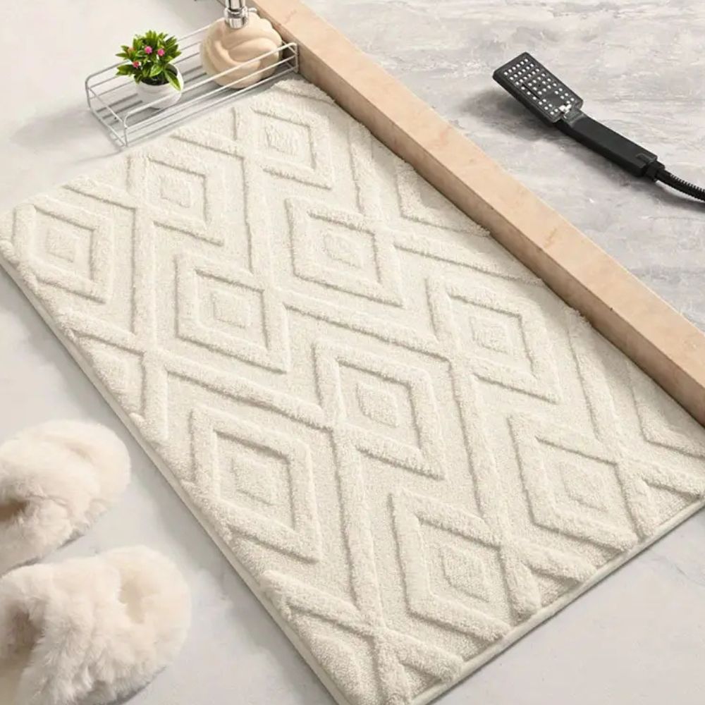 Diamond Jacquard Bath Mat