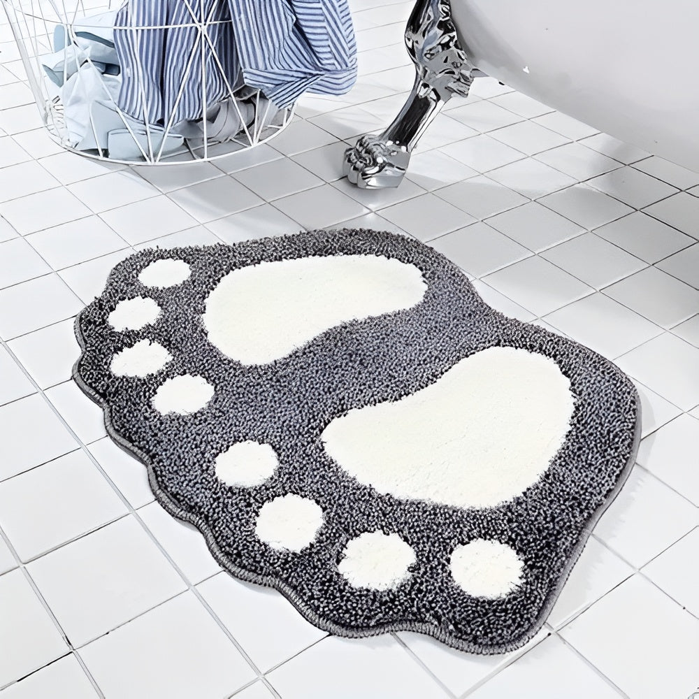 Cute Paw Print Bath Mat