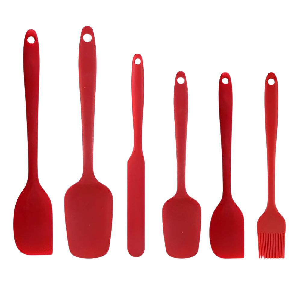 Flexible Silicone Spatula Set | 6 Pcs Set