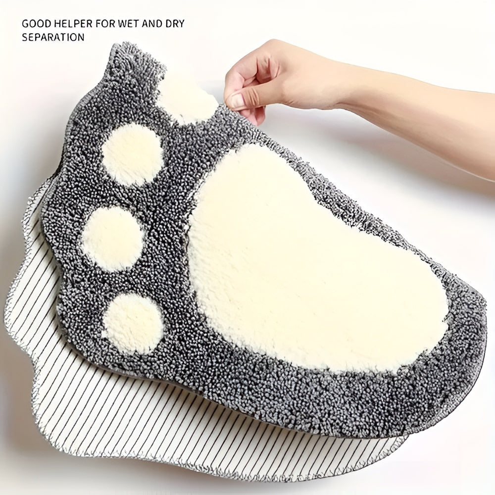 Cute Paw Print Bath Mat