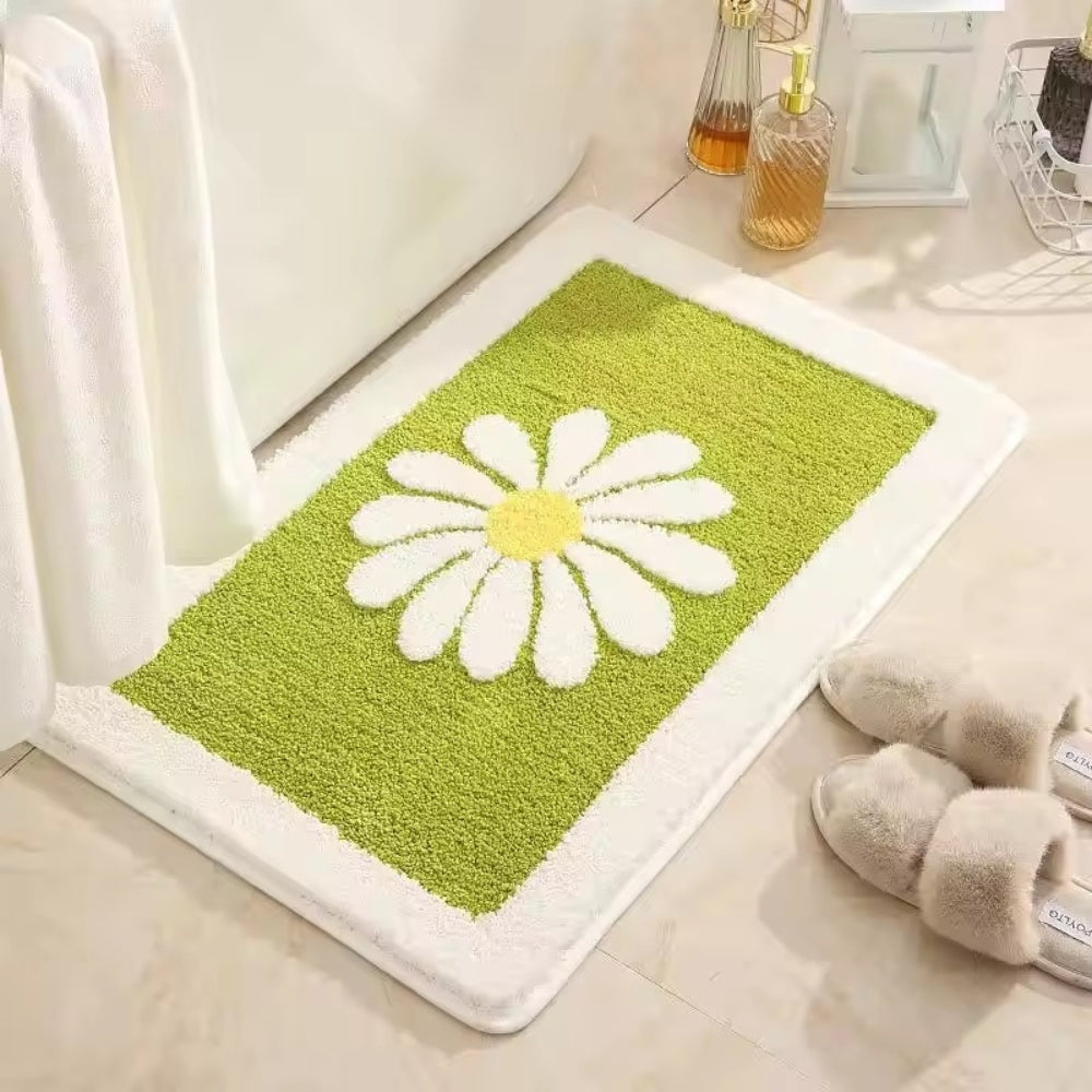 Charming Daisy Bloom Bath Mat