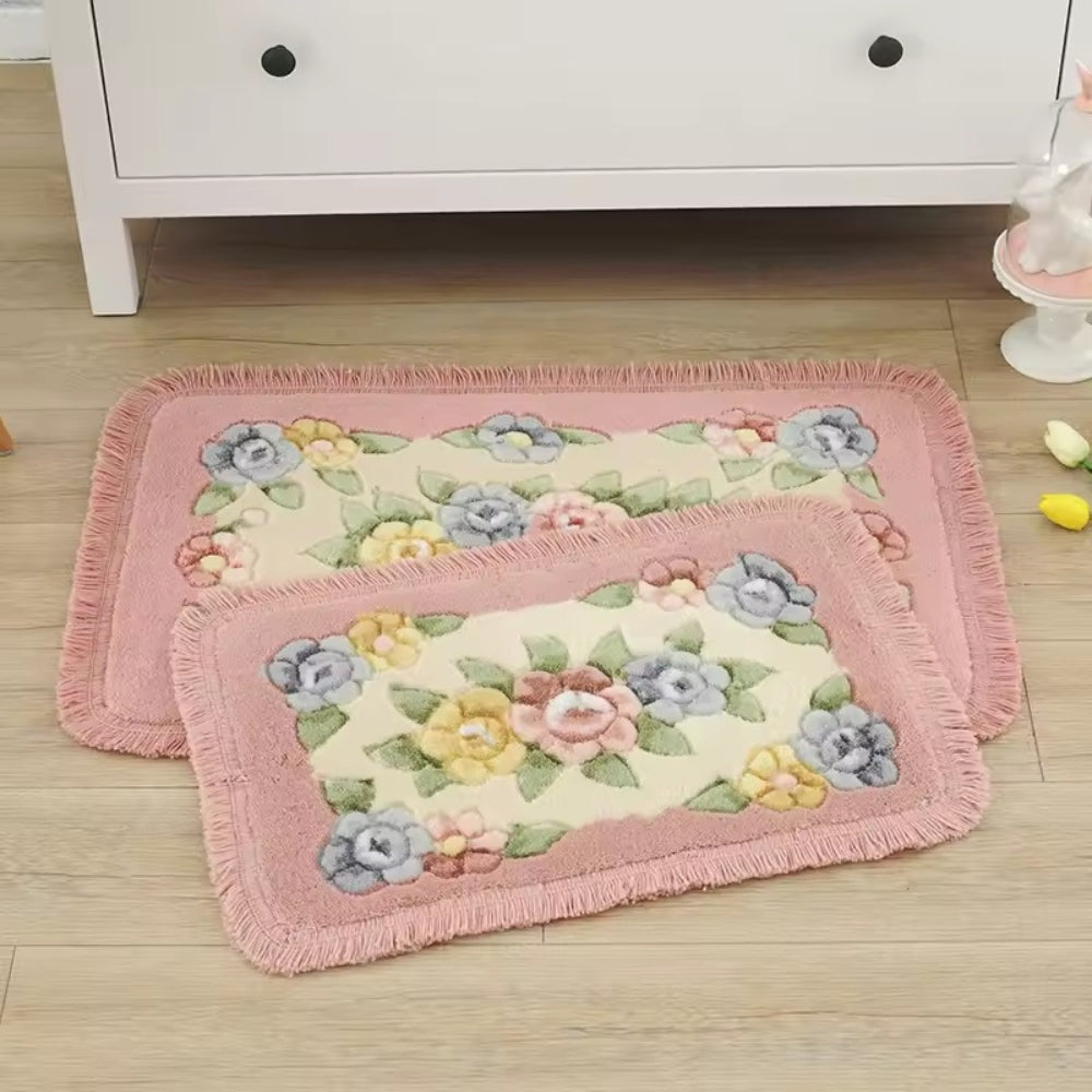 Classic Floral Bloom Bath Mat