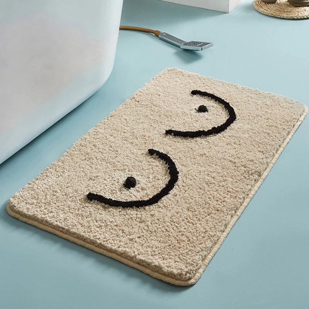 Aesthetic Fluffy Bath Mat Room Decor