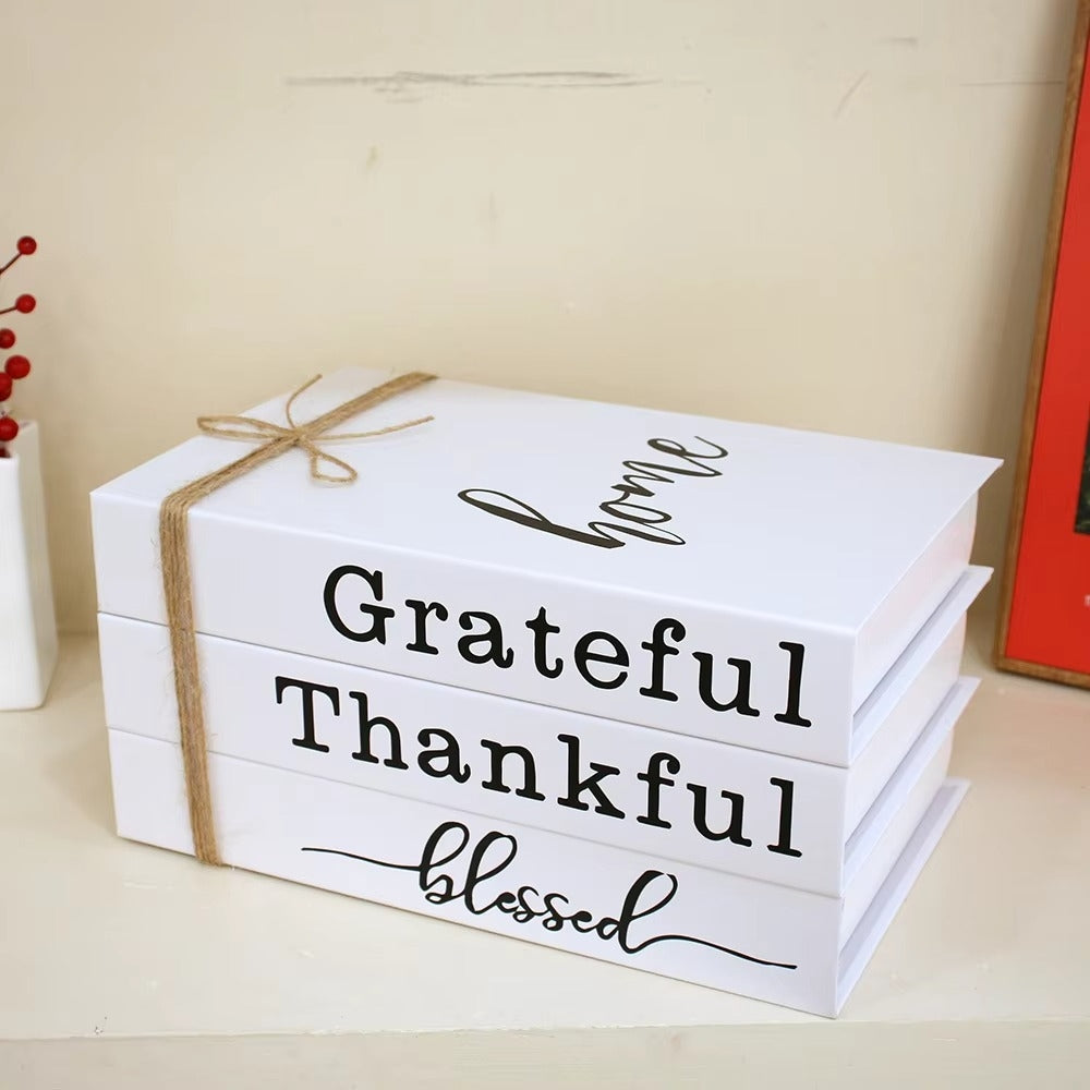 Forever Inspirational Book Stack Home Decor