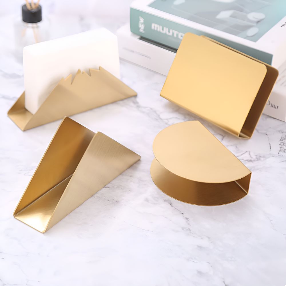 Gold Metallic Napkin Holder