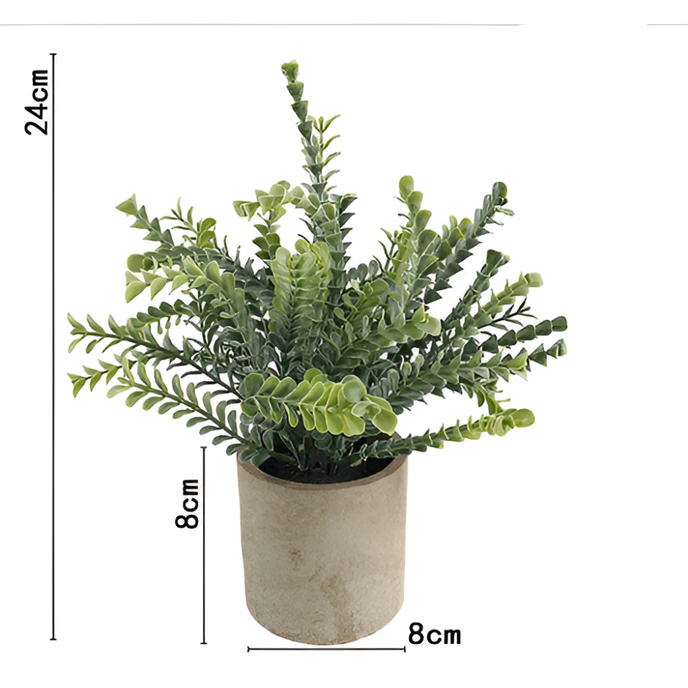 Leafora Artificial Plants in Modern Pots Decor | 3pcs Set