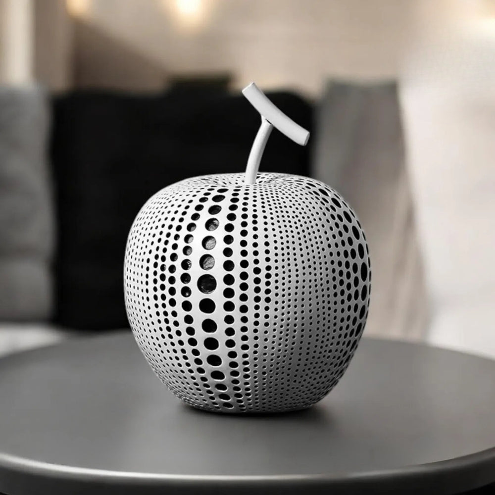 Luxurious Polka Dot Apple Sculpture