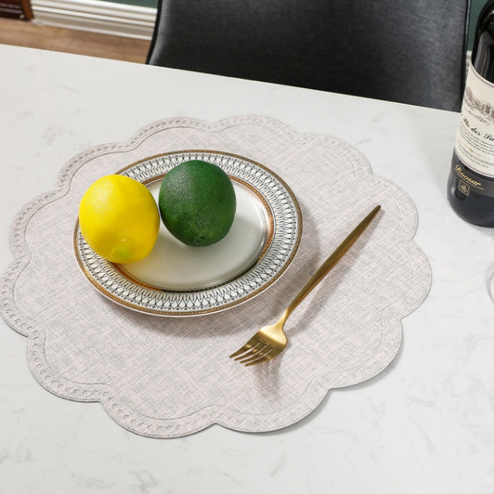 Scalloped Waterproof Placemat