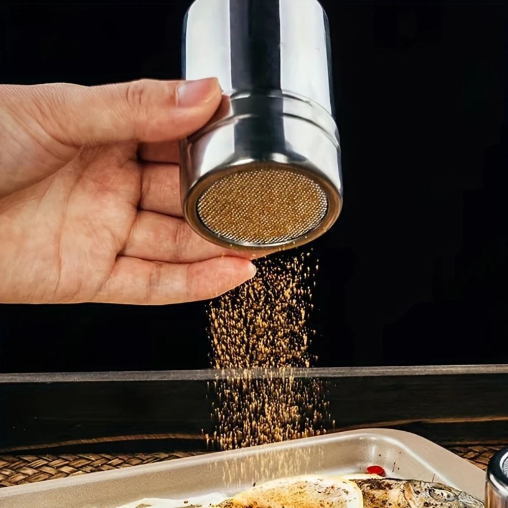 Silver Whirl Powder Shaker