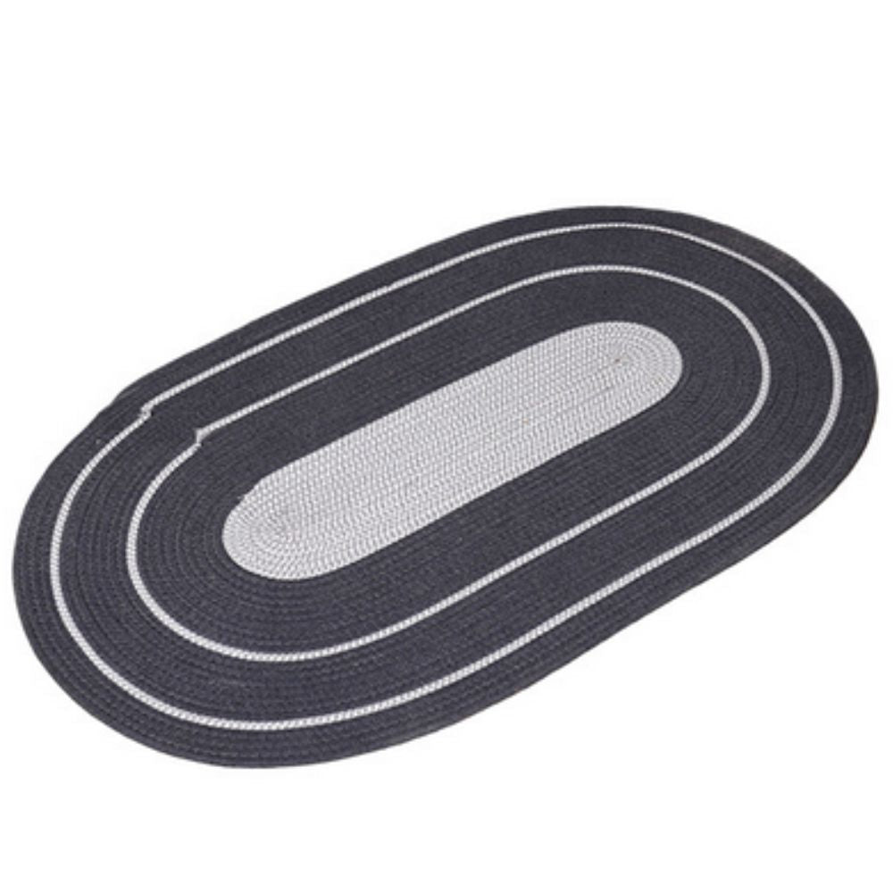 Sun Spiral Oval Boho Rug