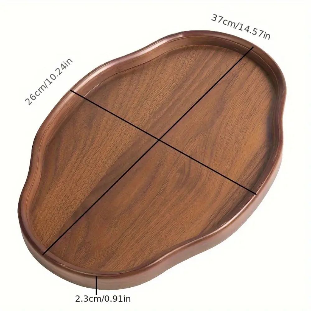 Vintage-Style Bamboo Serving Tray