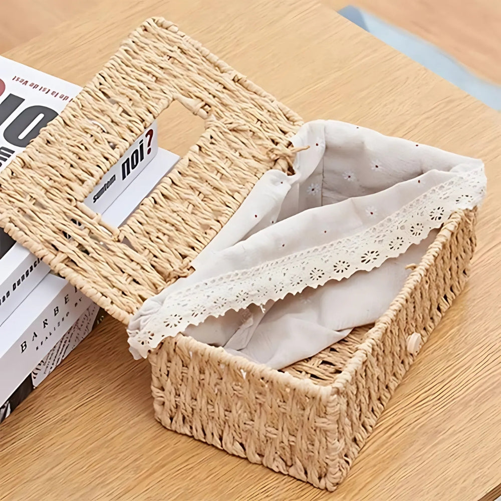 Lunor Braided Woven Tissue Box