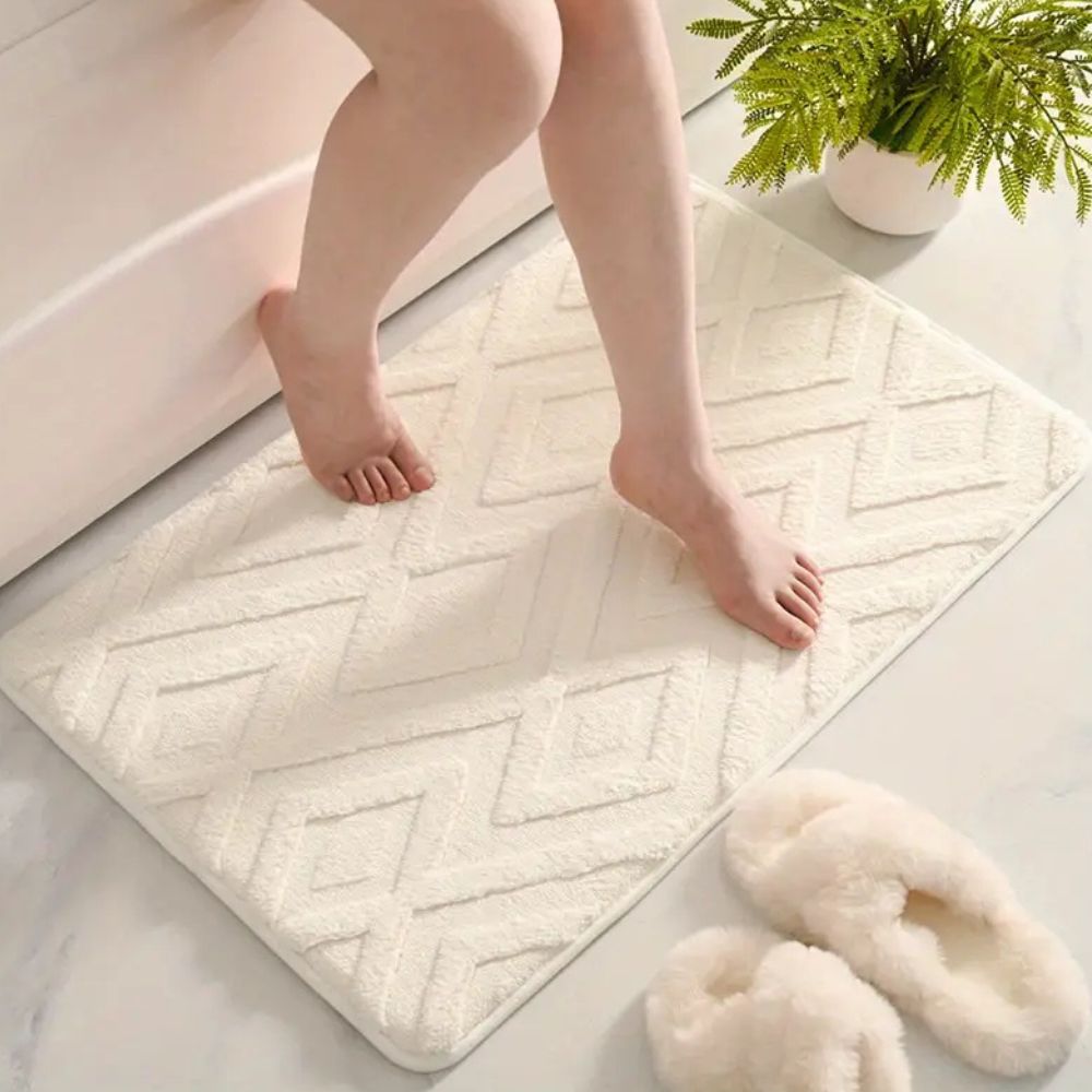 Diamond Jacquard Bath Mat