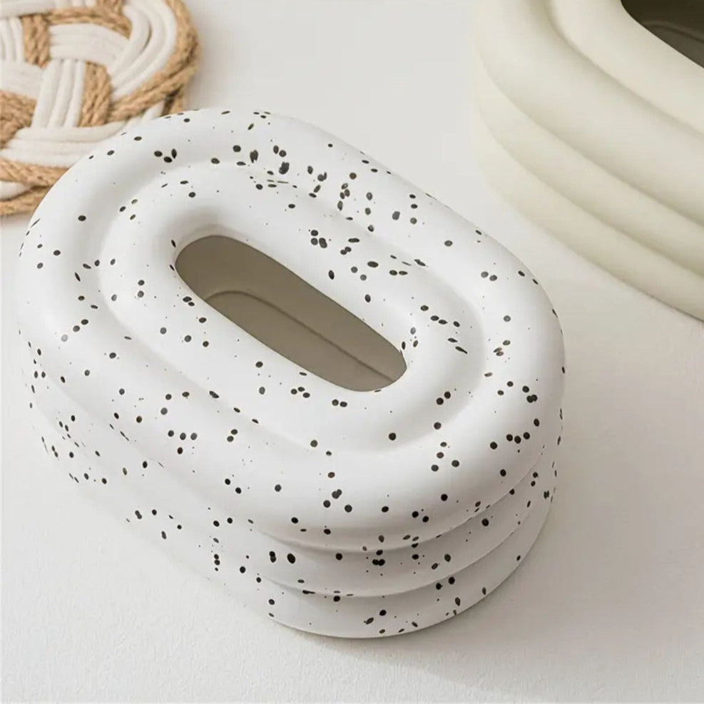 Lustre Ceramic Tissue Holder