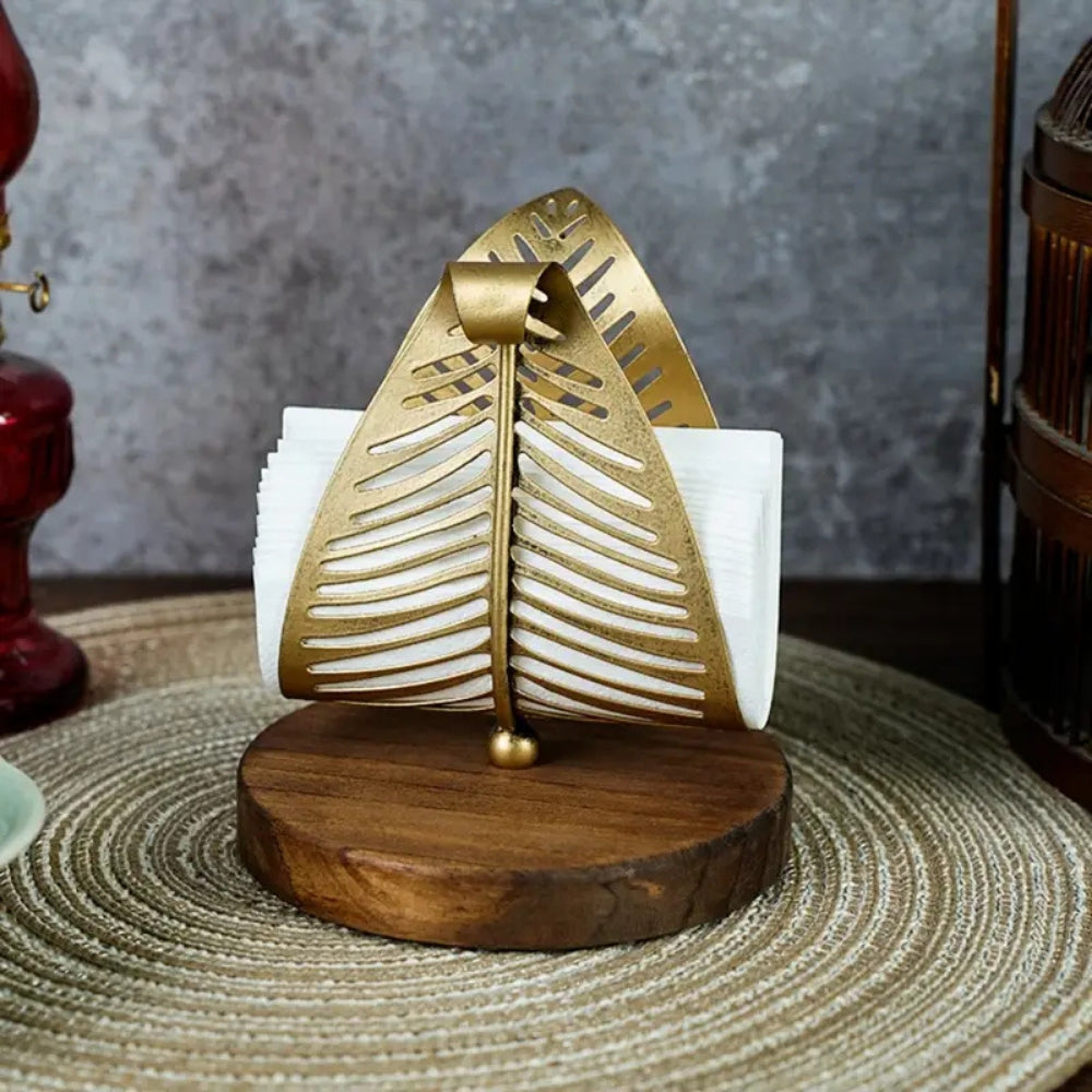 Iron Leaf Shape Tissue Holder