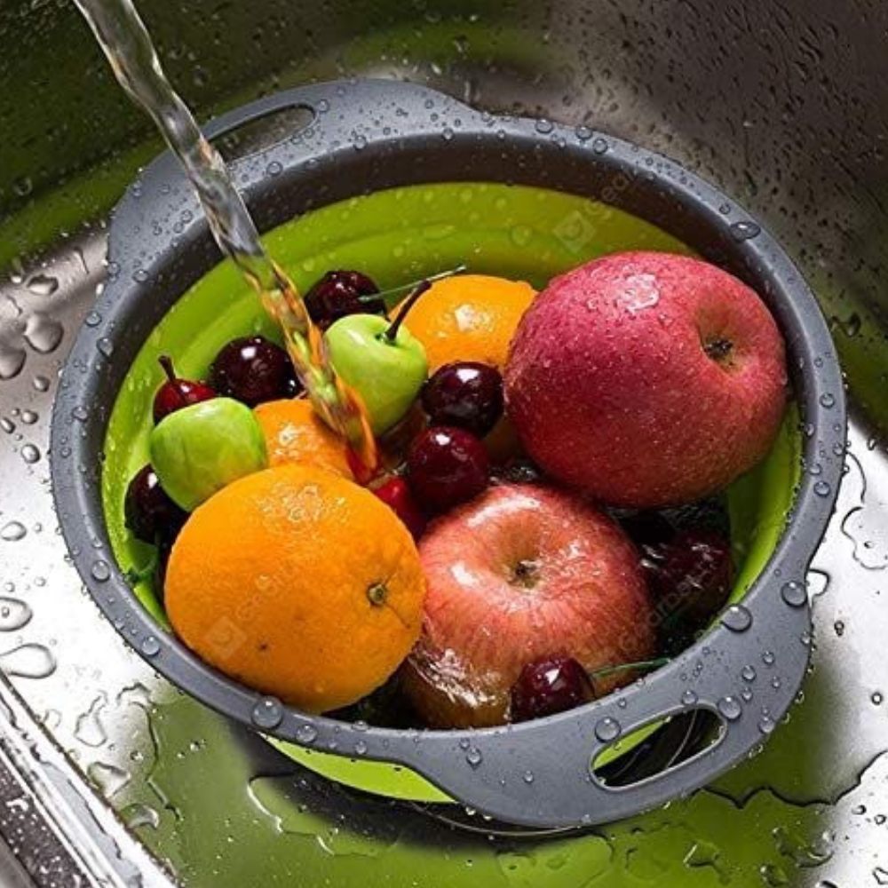 Collapsible Silicone Strainer Basket