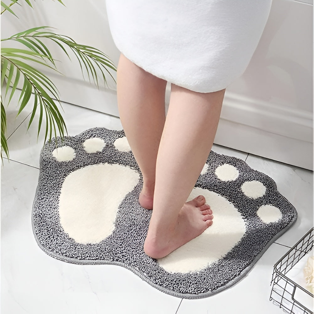 Cute Paw Print Bath Mat