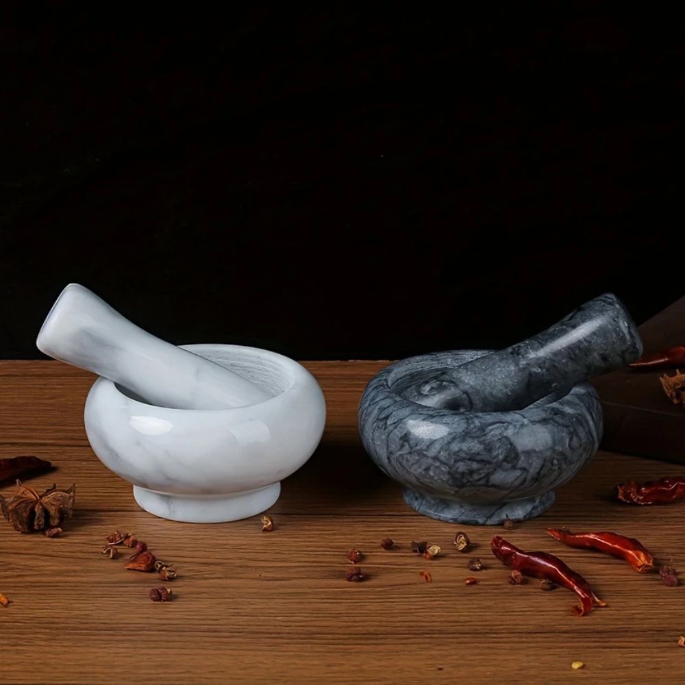 Marble Mortar and Pestle Set