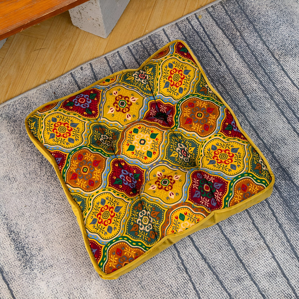 Moroccan Inspired Tie-Strap Cushion