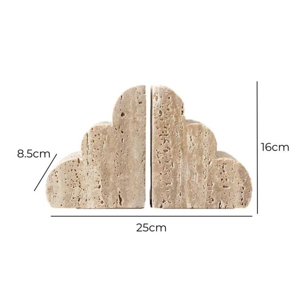 Elysian Travertine Bookends