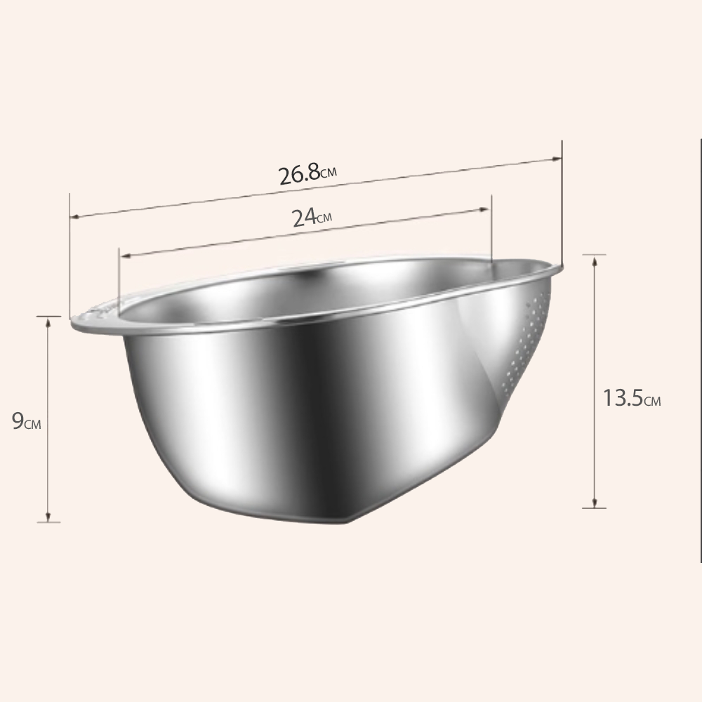 Smart Drain Food Mesh Colander