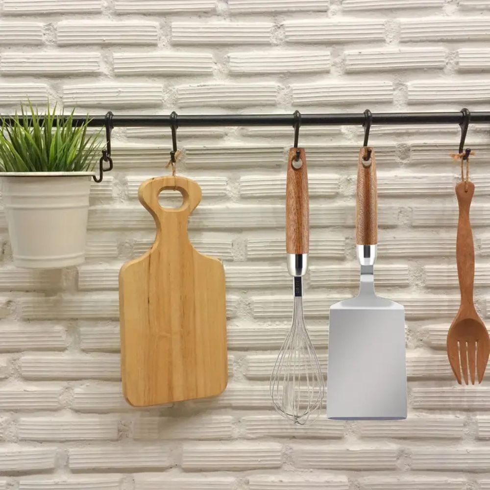 Stainless Steel Kitchen Spatula with Wooden Handle