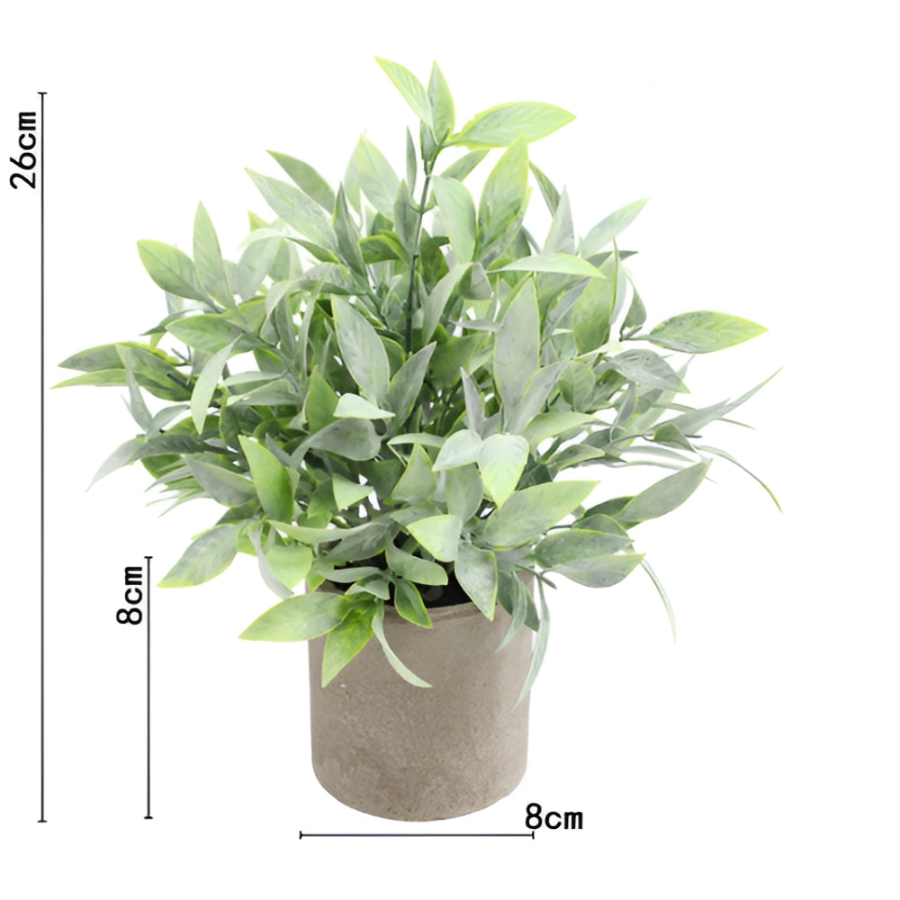 Leafora Artificial Plants in Modern Pots Decor | 3pcs Set