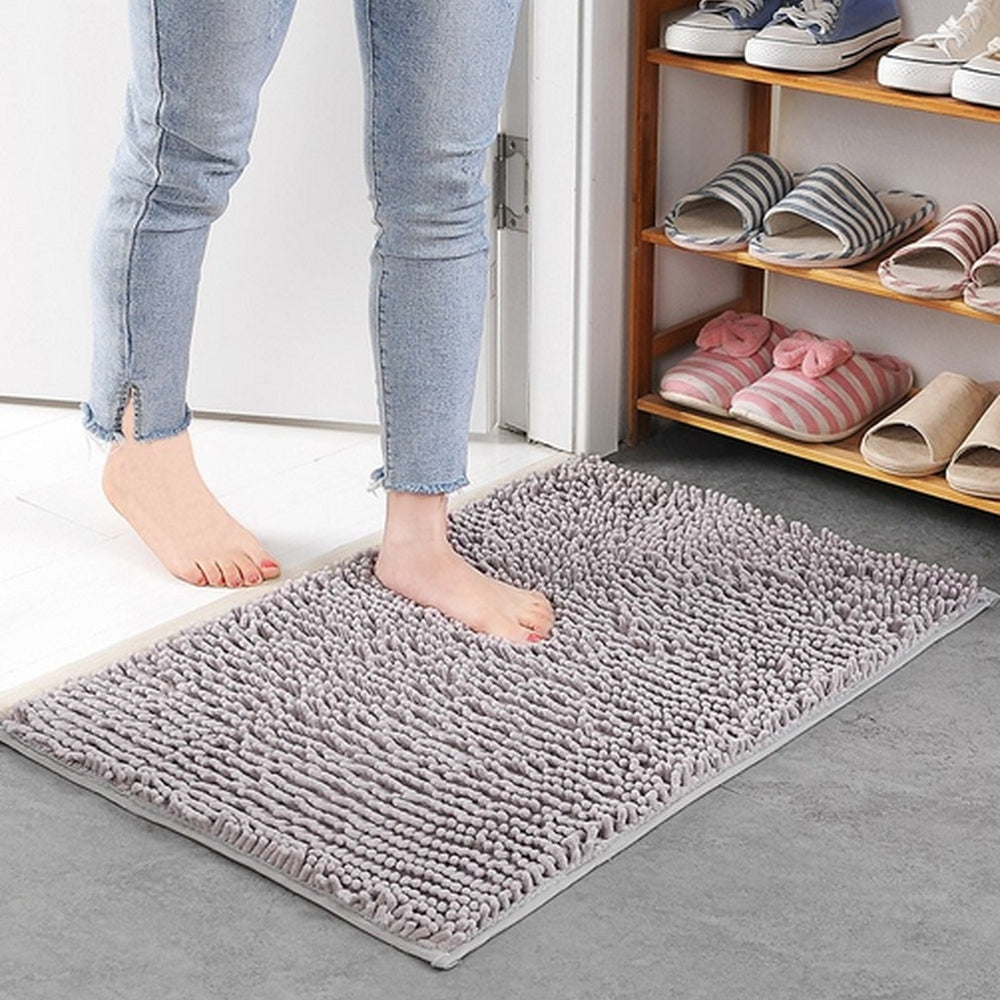 Mavi Soft Chenille Bath Mat