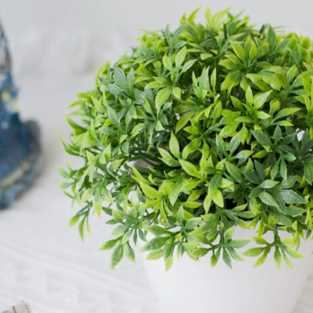 Minimalist Artificial Boxwood Bonsai Pot Decor