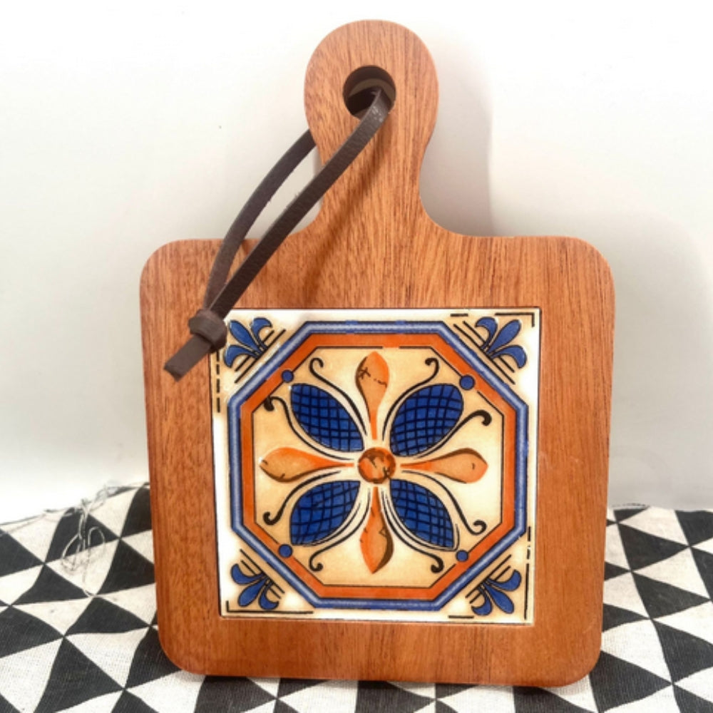 Moroccan Ebony Floral Wooden Trivets
