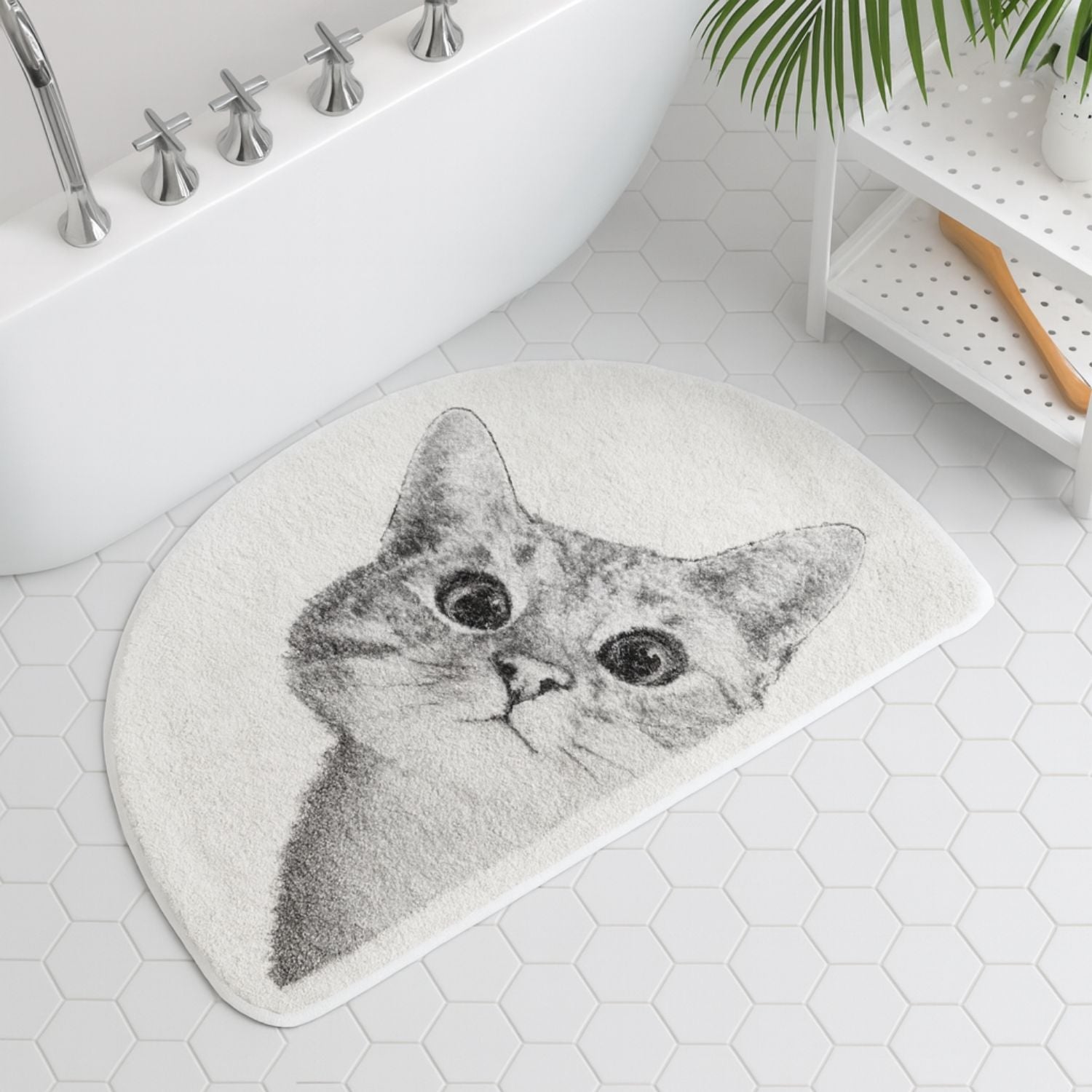 Peeping Kitty Bath Mat