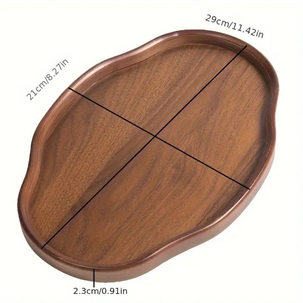 Vintage-Style Bamboo Serving Tray